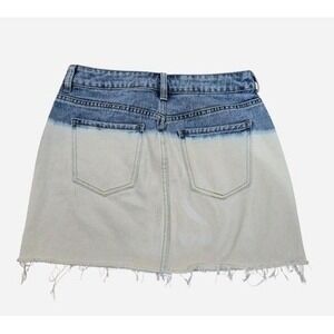 Pacsun Women's Size 4 Denim Boho Bleached Frayed Hem Mini Skirt Size 26
